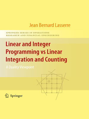 cover image of Linear and Integer Programming vs Linear Integration and Counting